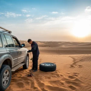 Mobile tyre service Abu Dhabi 